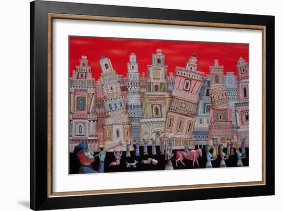 The Fall of Jericho, 1996-Tamas Galambos-Framed Giclee Print