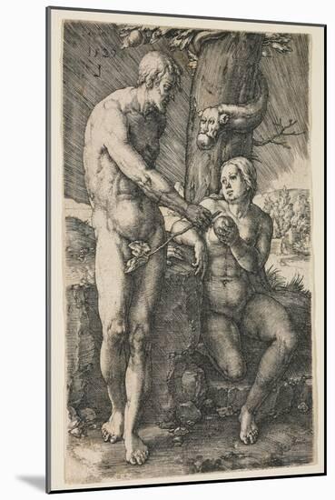 The Fall of Man, 1529-Lucas van Leyden-Mounted Giclee Print