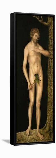 The Fall of Man: Adam - Lucas Cranach, the Elder (1472-1553). Oil on Wood, Ca 1510-1520. Dimension-Lucas the Elder Cranach-Framed Premier Image Canvas