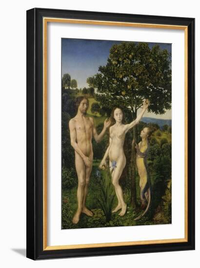 The Fall of Man, (Left Panel of a Diptych)-Hugo van der Goes-Framed Giclee Print