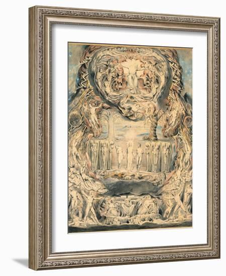 The Fall of Man-William Blake-Framed Giclee Print