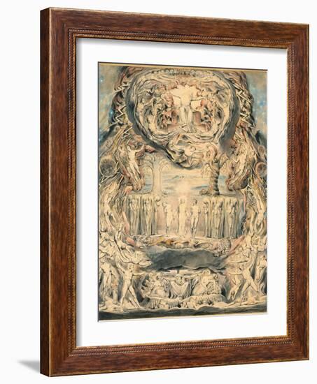 The Fall of Man-William Blake-Framed Giclee Print