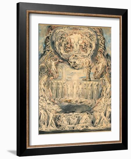 The Fall of Man-William Blake-Framed Giclee Print