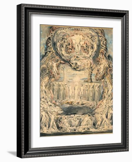 The Fall of Man-William Blake-Framed Giclee Print