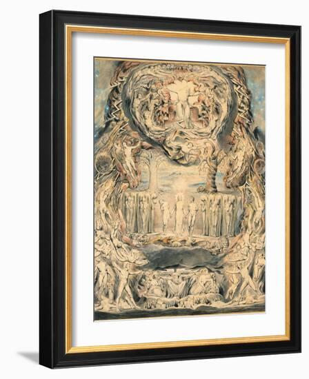 The Fall of Man-William Blake-Framed Giclee Print