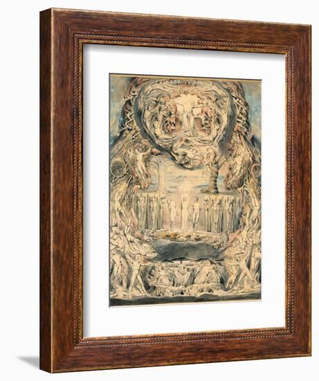 The Fall of Man-William Blake-Framed Giclee Print