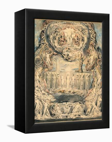 The Fall of Man-William Blake-Framed Premier Image Canvas