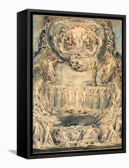 The Fall of Man-William Blake-Framed Premier Image Canvas