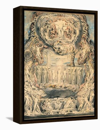 The Fall of Man-William Blake-Framed Premier Image Canvas