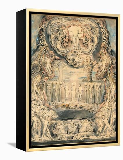 The Fall of Man-William Blake-Framed Premier Image Canvas