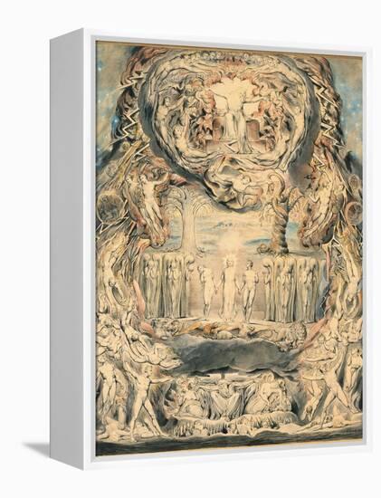 The Fall of Man-William Blake-Framed Premier Image Canvas