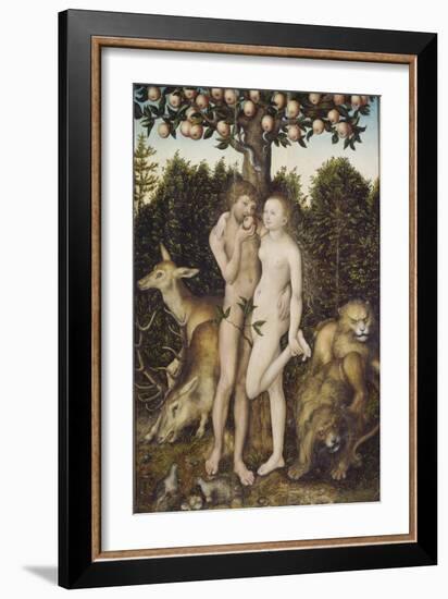 The Fall of Man-Lucas Cranach the Elder-Framed Giclee Print