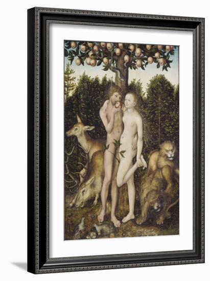 The Fall of Man-Lucas Cranach the Elder-Framed Giclee Print