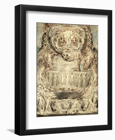 The Fall of Man-William Blake-Framed Giclee Print