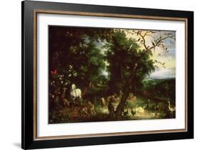 The Fall of Man-Jan Brueghel the Elder-Framed Giclee Print
