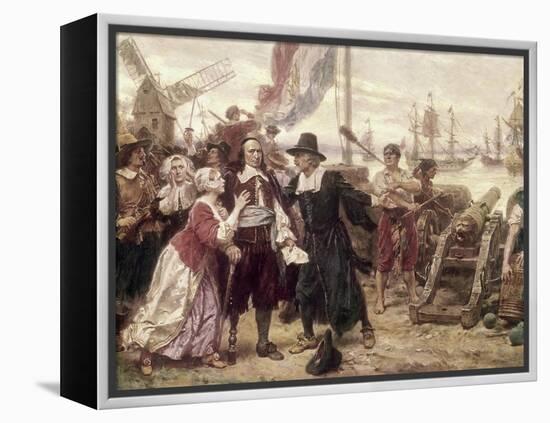 The Fall of New Amsterdam, 1664-Jean Leon Gerome Ferris-Framed Premier Image Canvas