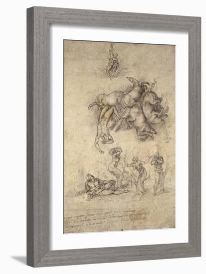 The Fall of Phaeton, 1533-Michelangelo Buonarroti-Framed Giclee Print