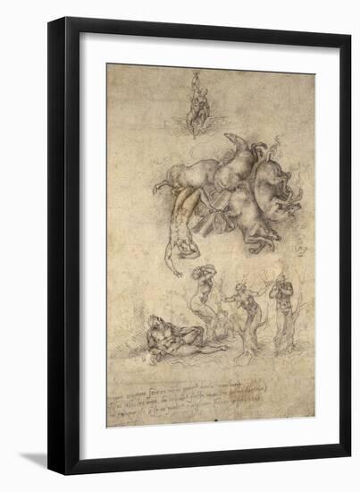 The Fall of Phaeton, 1533-Michelangelo Buonarroti-Framed Giclee Print