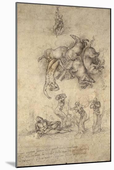 The Fall of Phaeton, 1533-Michelangelo Buonarroti-Mounted Giclee Print