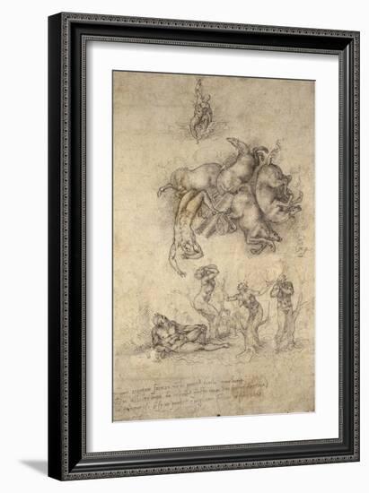 The Fall of Phaeton, 1533-Michelangelo Buonarroti-Framed Giclee Print