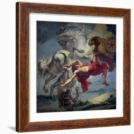 The Fall of Phaeton, 17th Century, Flemish School-Jan van Eyck-Framed Giclee Print