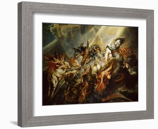 The Fall of Phaeton C.1604-08-Peter Paul Rubens-Framed Giclee Print