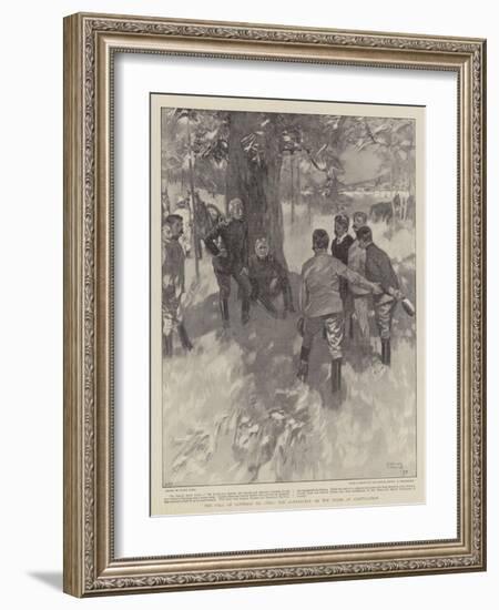 The Fall of Santiago De Cuba, the Conference on the Terms of Capitulation-Frank Craig-Framed Giclee Print