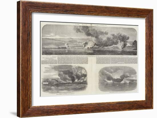 The Fall of Sebastopol-Oswald Walters Brierly-Framed Giclee Print