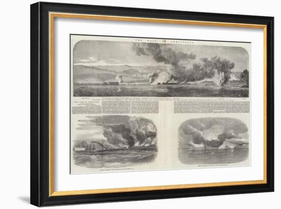 The Fall of Sebastopol-Oswald Walters Brierly-Framed Giclee Print