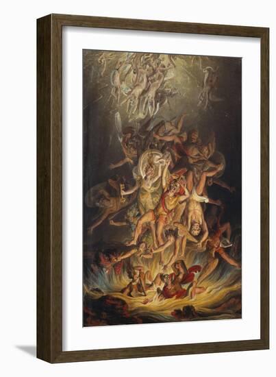 The Fall of the Angels, 1798-Edward Dayes-Framed Giclee Print