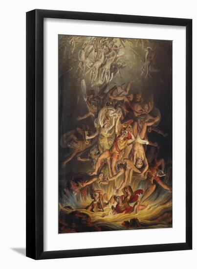 The Fall of the Angels, 1798-Edward Dayes-Framed Giclee Print