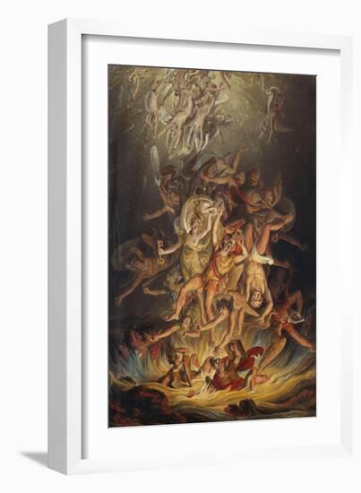 The Fall of the Angels-Edward Dayes-Framed Giclee Print