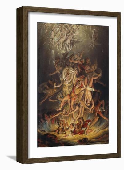 The Fall of the Angels-Edward Dayes-Framed Giclee Print