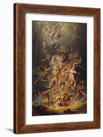 The Fall of the Angels-Edward Dayes-Framed Giclee Print