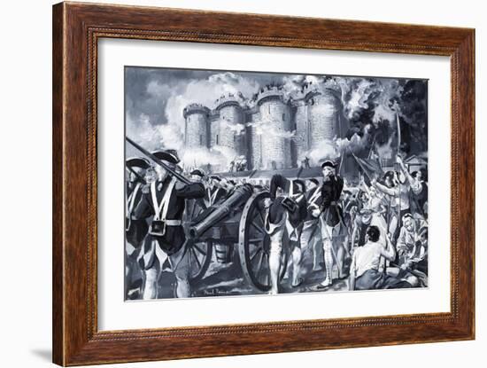 The Fall of the Bastille in 1789-Paul Rainer-Framed Giclee Print