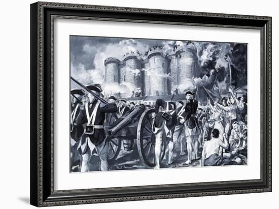 The Fall of the Bastille in 1789-Paul Rainer-Framed Giclee Print