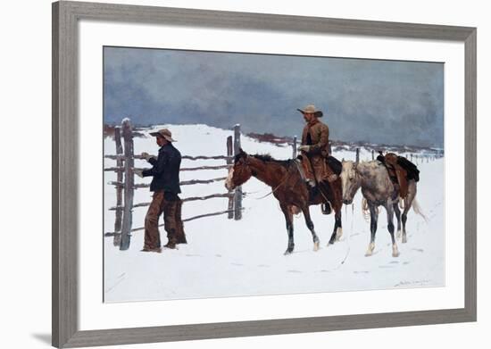 The Fall of the Cowboy-Frederic Sackrider Remington-Framed Art Print