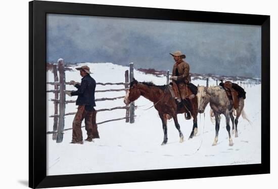 The Fall of the Cowboy-Frederic Sackrider Remington-Framed Art Print