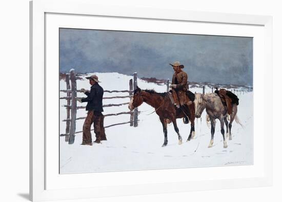 The Fall of the Cowboy-Frederic Sackrider Remington-Framed Art Print