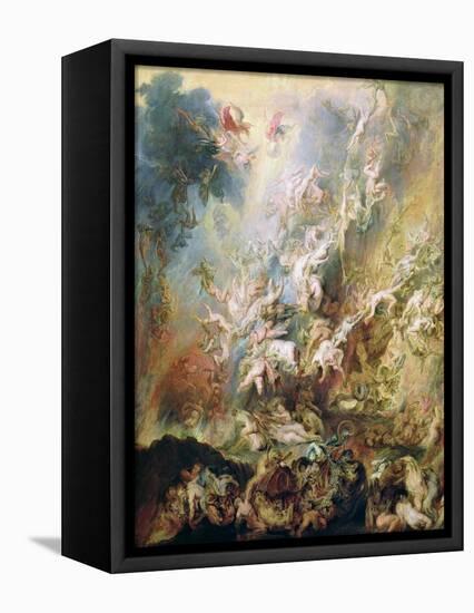 The Fall of the Damned-Peter Paul Rubens-Framed Premier Image Canvas