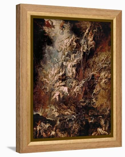 The Fall of the Damned-Peter Paul Rubens-Framed Premier Image Canvas