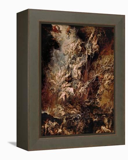 The Fall of the Damned-Peter Paul Rubens-Framed Premier Image Canvas