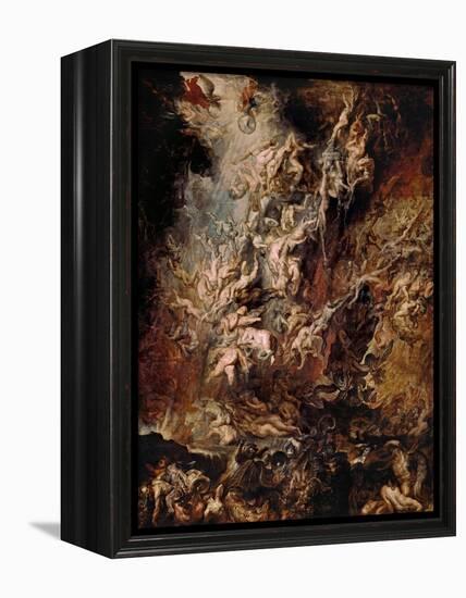 The Fall of the Damned-Peter Paul Rubens-Framed Premier Image Canvas