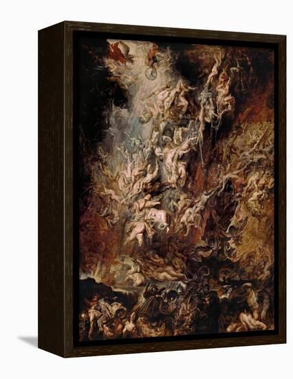 The Fall of the Damned-Peter Paul Rubens-Framed Premier Image Canvas