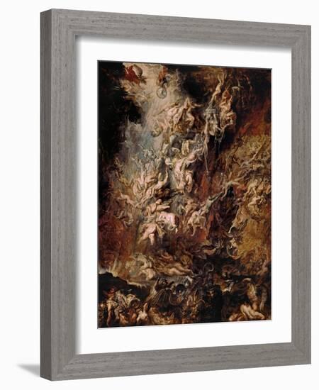 The Fall of the Damned-Peter Paul Rubens-Framed Giclee Print