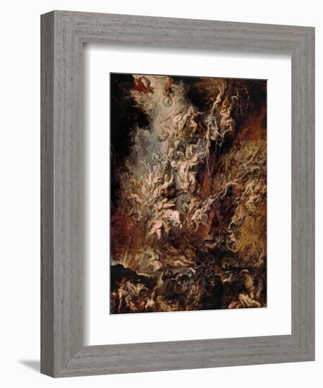 The Fall of the Damned-Peter Paul Rubens-Framed Giclee Print