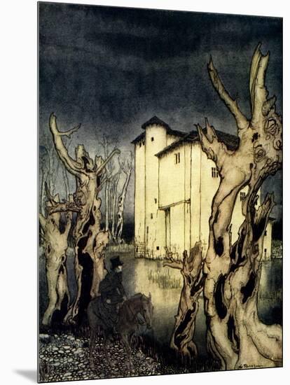 'The Fall of the House of Usher' by Edgar Allan Poe-Arthur Rackham-Mounted Giclee Print