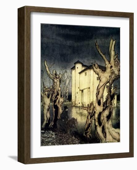 'The Fall of the House of Usher' by Edgar Allan Poe-Arthur Rackham-Framed Giclee Print