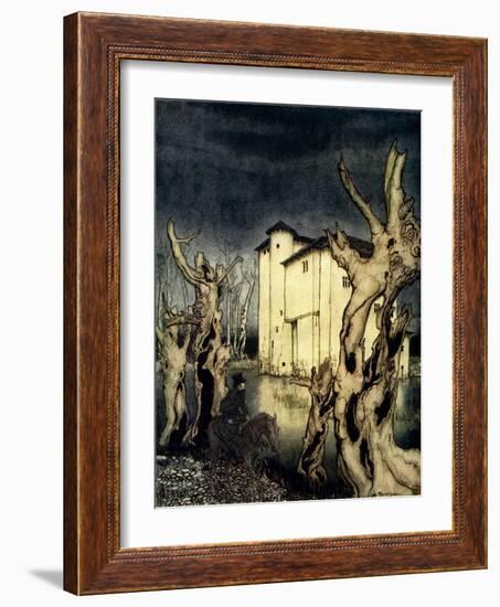 'The Fall of the House of Usher' by Edgar Allan Poe-Arthur Rackham-Framed Giclee Print