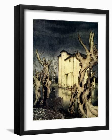 'The Fall of the House of Usher' by Edgar Allan Poe-Arthur Rackham-Framed Giclee Print